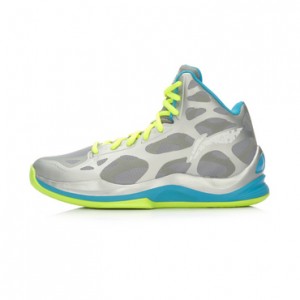 Men's High-Top Basketball Shoes In Silver Gray